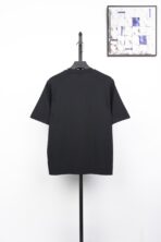 Hermès "H'Cheval" Black Cotton T-Shirt - Image 2