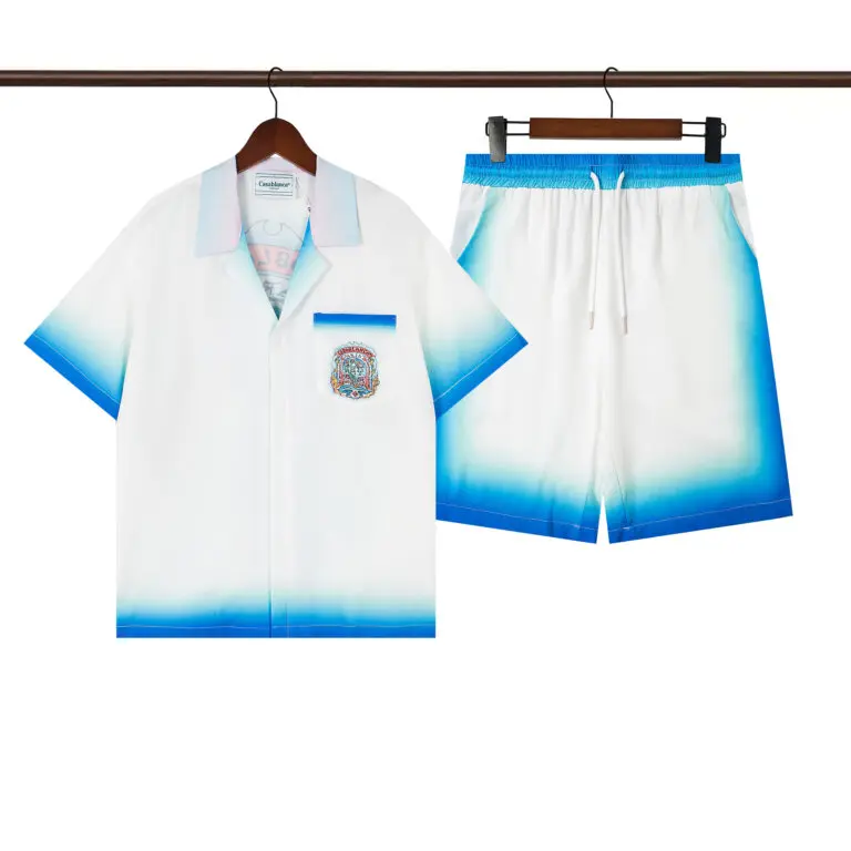 Casablanca Casa Way Skate Silk Shirt And Short Set