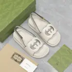 Interlocking Sandals White