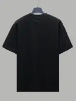 Cotton Black Crewneck T Shirt - Image 2