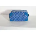 Goyard Bowling 25 Blue Goyardine Canvas Toiletry Bag - Image 2