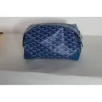 Goyard Bowling 25 Blue Goyardine Canvas Toiletry Bag - Image 3