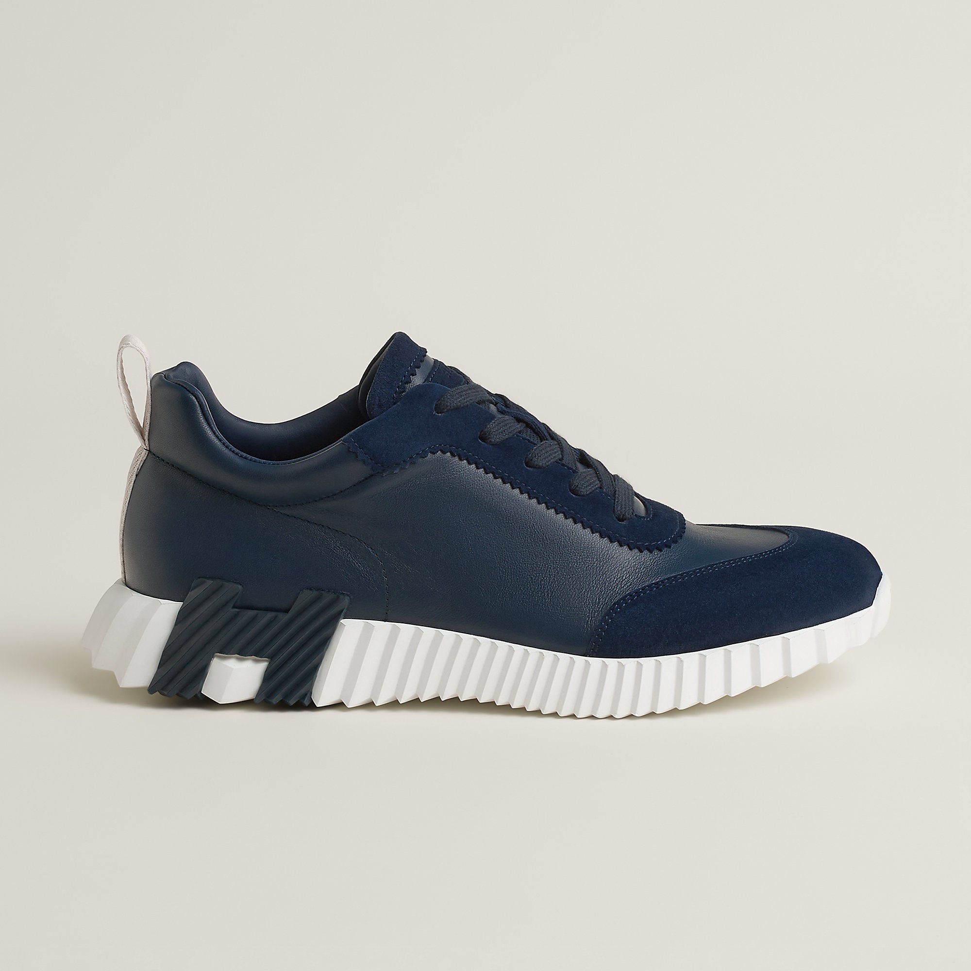 Hermes Navy Blue Bouncing Sneakers