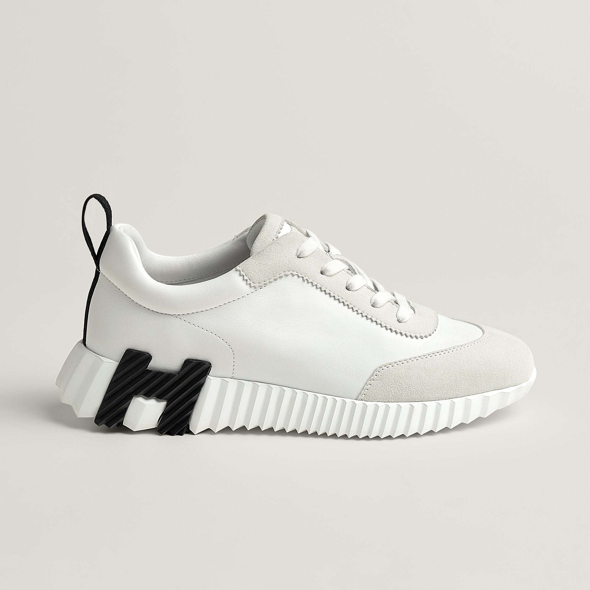 Hermes White Bouncing Sneakers