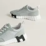 Hermes Gris Nuage Bouncing Sneakers - Image 3