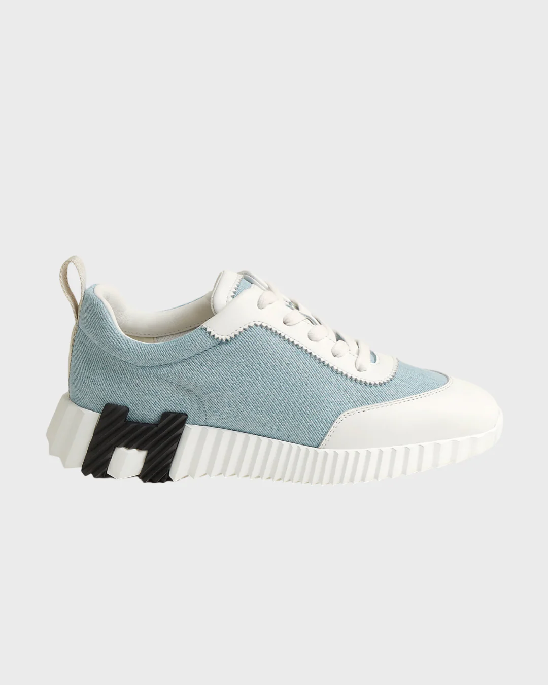 Hermes Light Blue And White Bouncing Sneaker