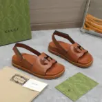 Interlocking Sandals Brown
