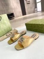 Blondie Slide Sandals Golden - Image 2