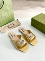 Blondie Slide Sandals Golden