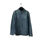 Cotton Denim Jacquard Shirt