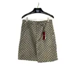 Linen Blend Canvas Shorts