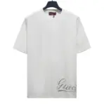 Cotton Washed White Crewneck T Shirt