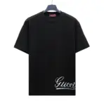 Cotton Black Crewneck T Shirt