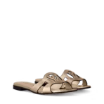 LV Isola Flat Mules Gold Metallic