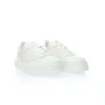 Embossed Leather Sneakers White - Image 3