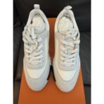Hermes White Mesh Bouncing Sneakers - Image 2