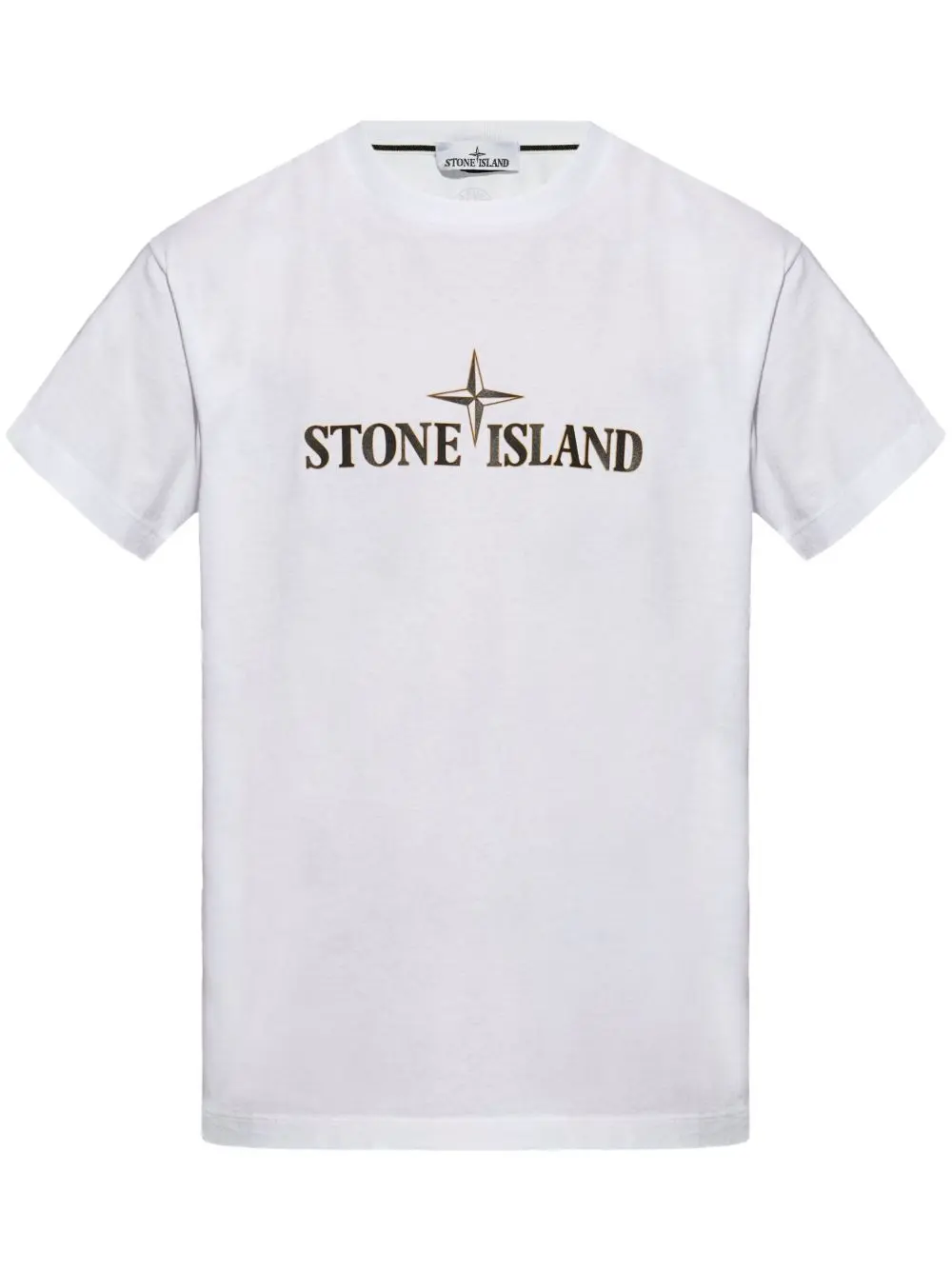 23927447_54028394_1000 Stone Island Compass-Print Cotton T-Shirt - Image 1