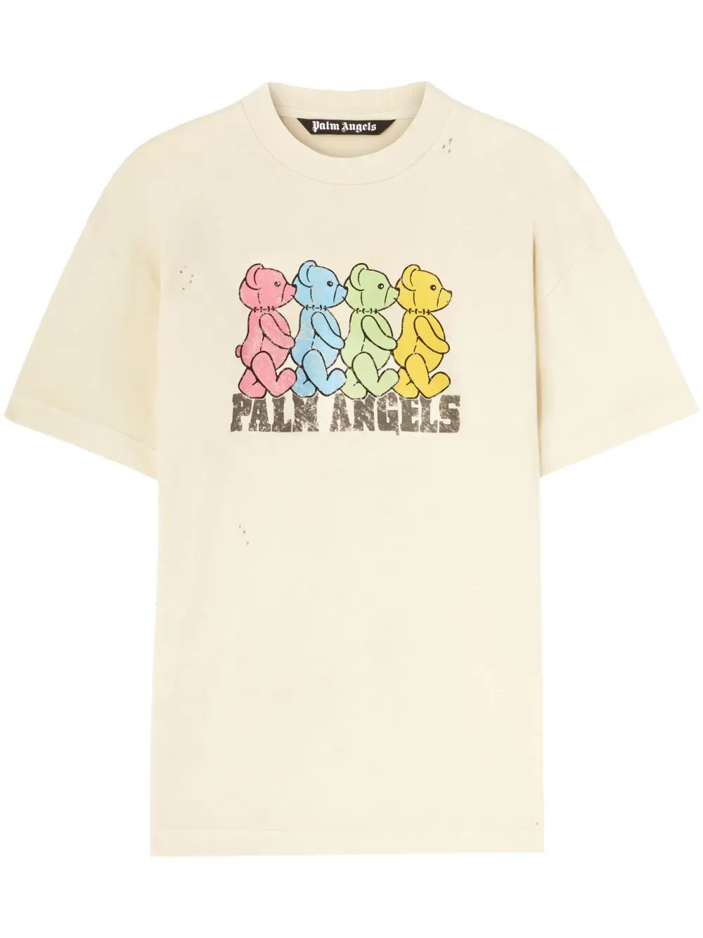 25369627_57100232_1000 Palm Angels Crossroads Bears T-Shirt Ivory White - Image 1