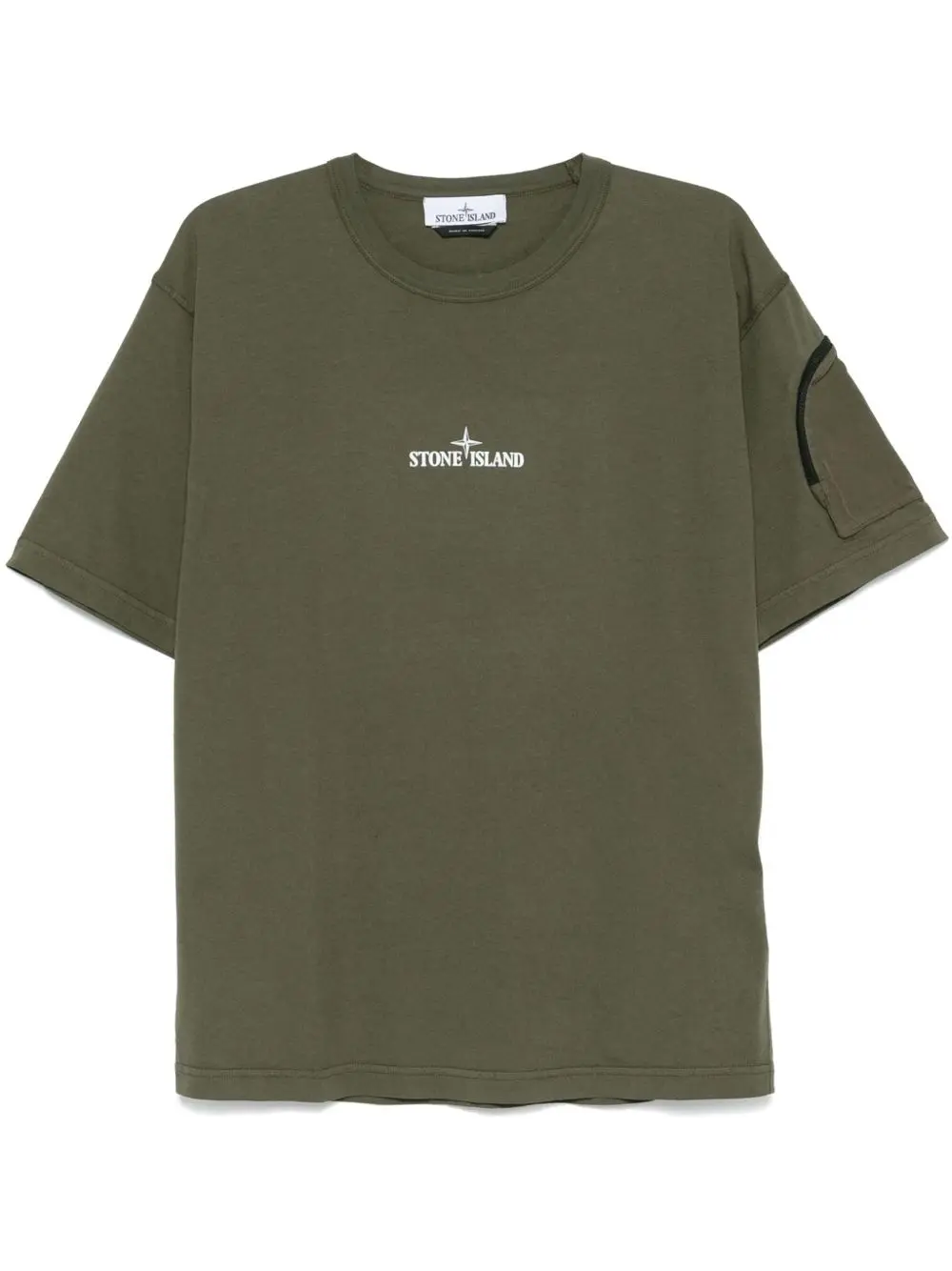 27479532_57340342_1000 Stone Island Logo-Print T-Shirt Khaki - Image 1