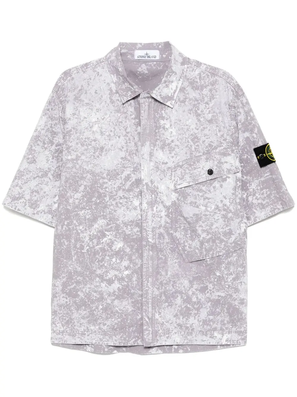 27671582_57550387_1000 Stone Island Short-Sleeved Shirt Light Purple - Image 1