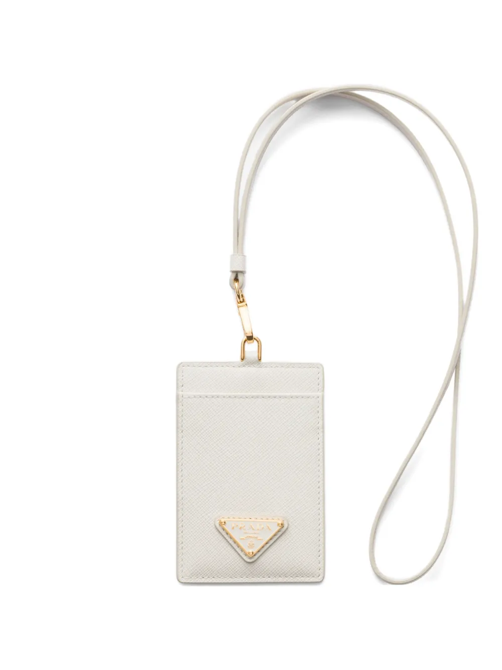 36179510_67969267_1000 Prada Saffiano White Leather Badge Holder - Image 1