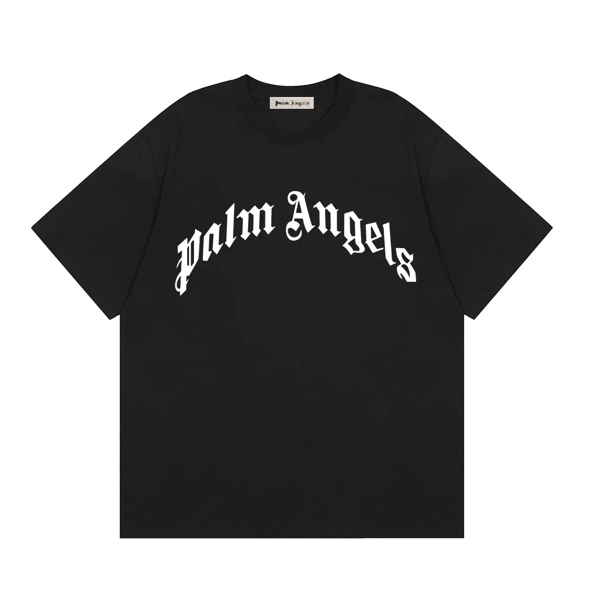 70130a85 Palm Angels T Shirt Black With Logo Print - Image 1