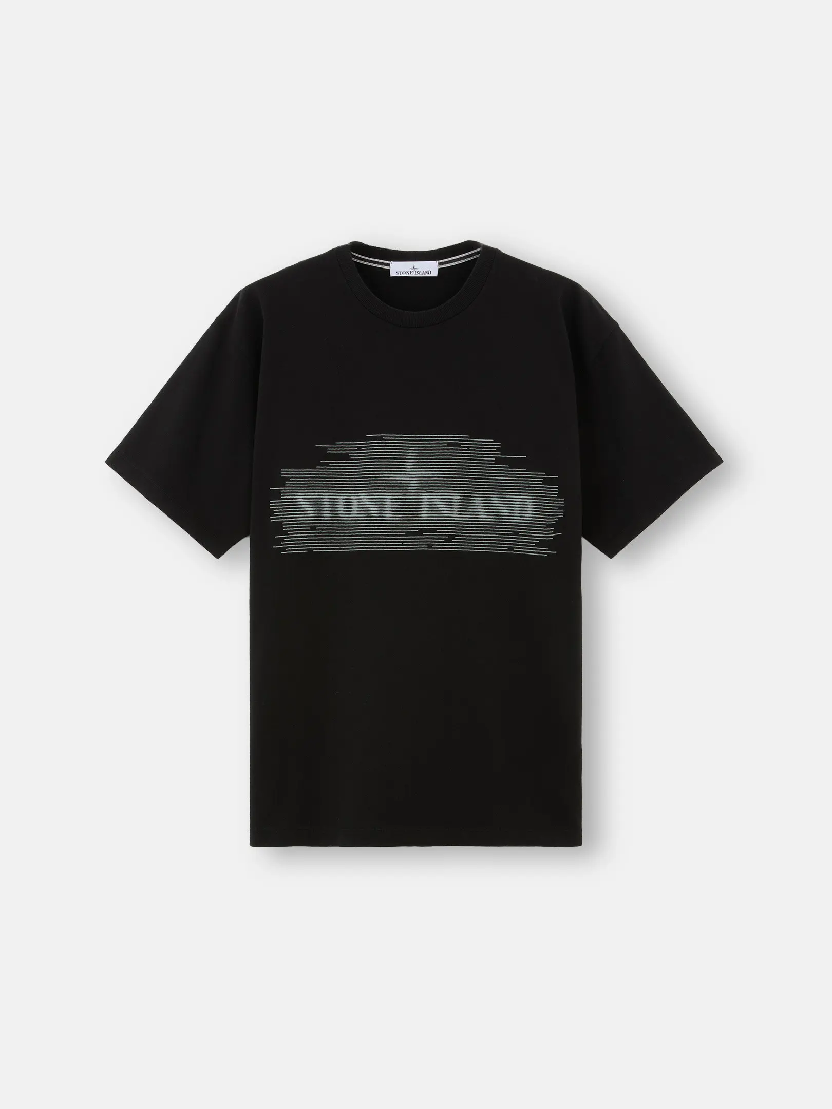 81152RC86V0029_F Stone Island T-Shirt With Blur Logo - Image 1
