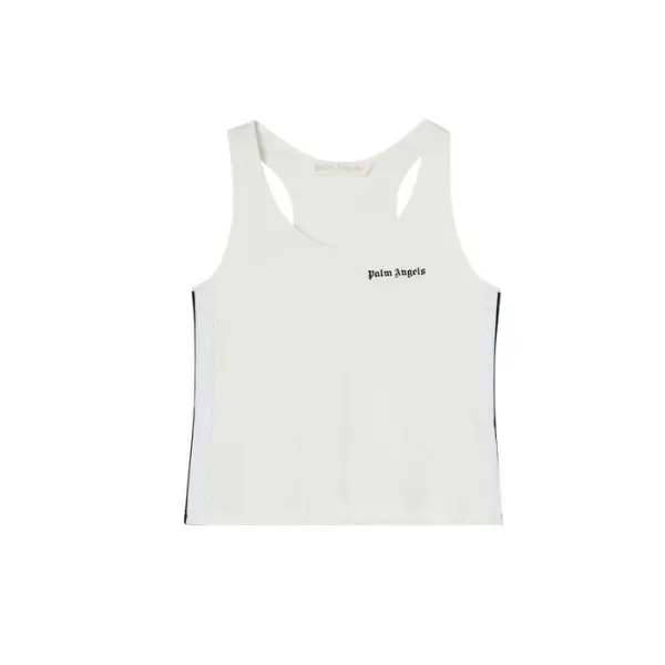 Deluxeside-2025-05-16T015537.045 Palm Angels Classic Logo Tank Top ‘White/Black’ - Image 1