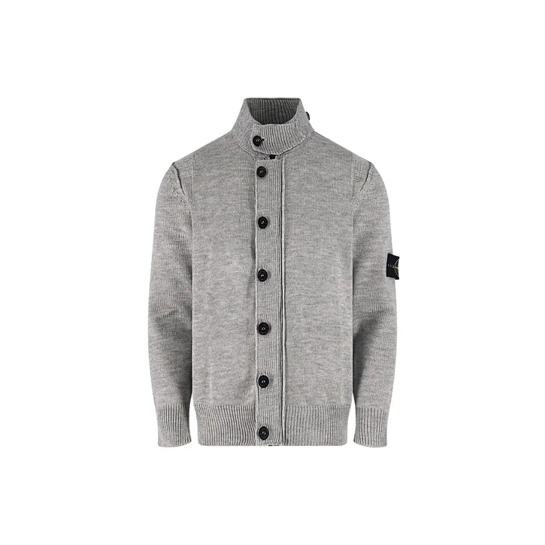 Deluxeside-2026-01-06T145812.273 Stone Island Sweater Gray Cardigan - Image 1