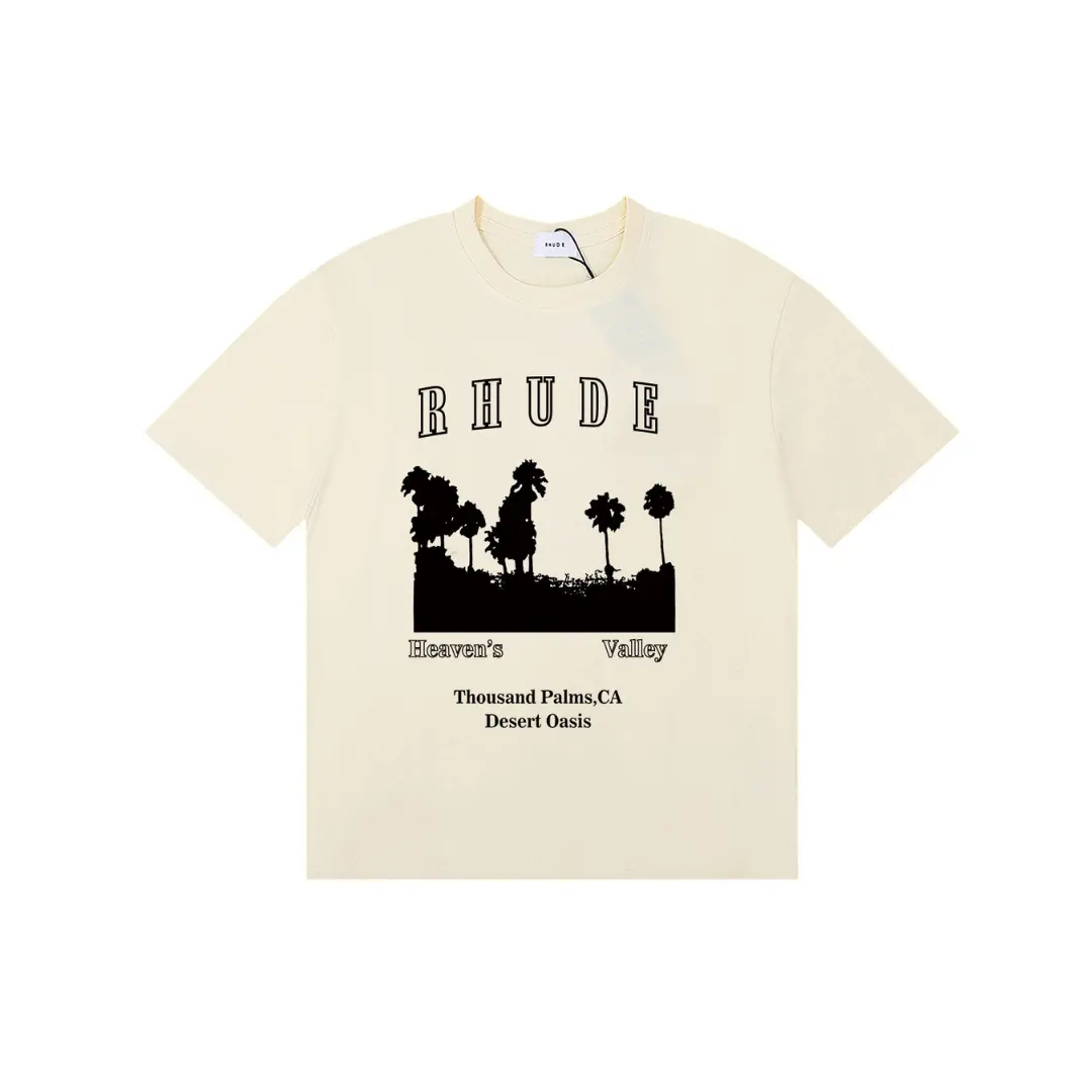 Deluxeside-2026-02-04T182140.028 Rhude Thousand Palms Tree Vintage Off White Black Graphic Print - Image 1