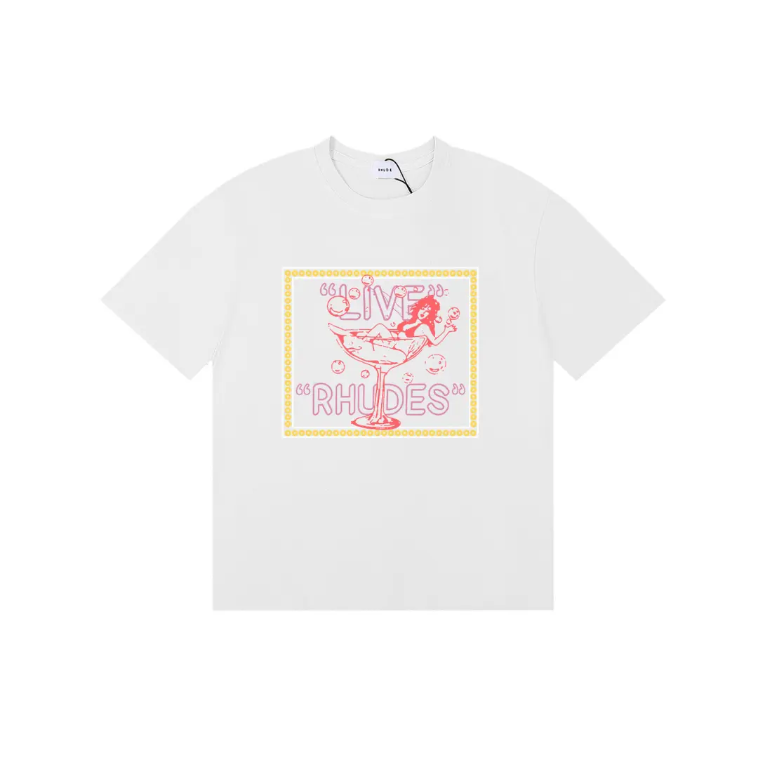 Deluxeside-2026-02-05T123033.244 Rhude Live Rhudes White Cotton T Shirt - Image 1