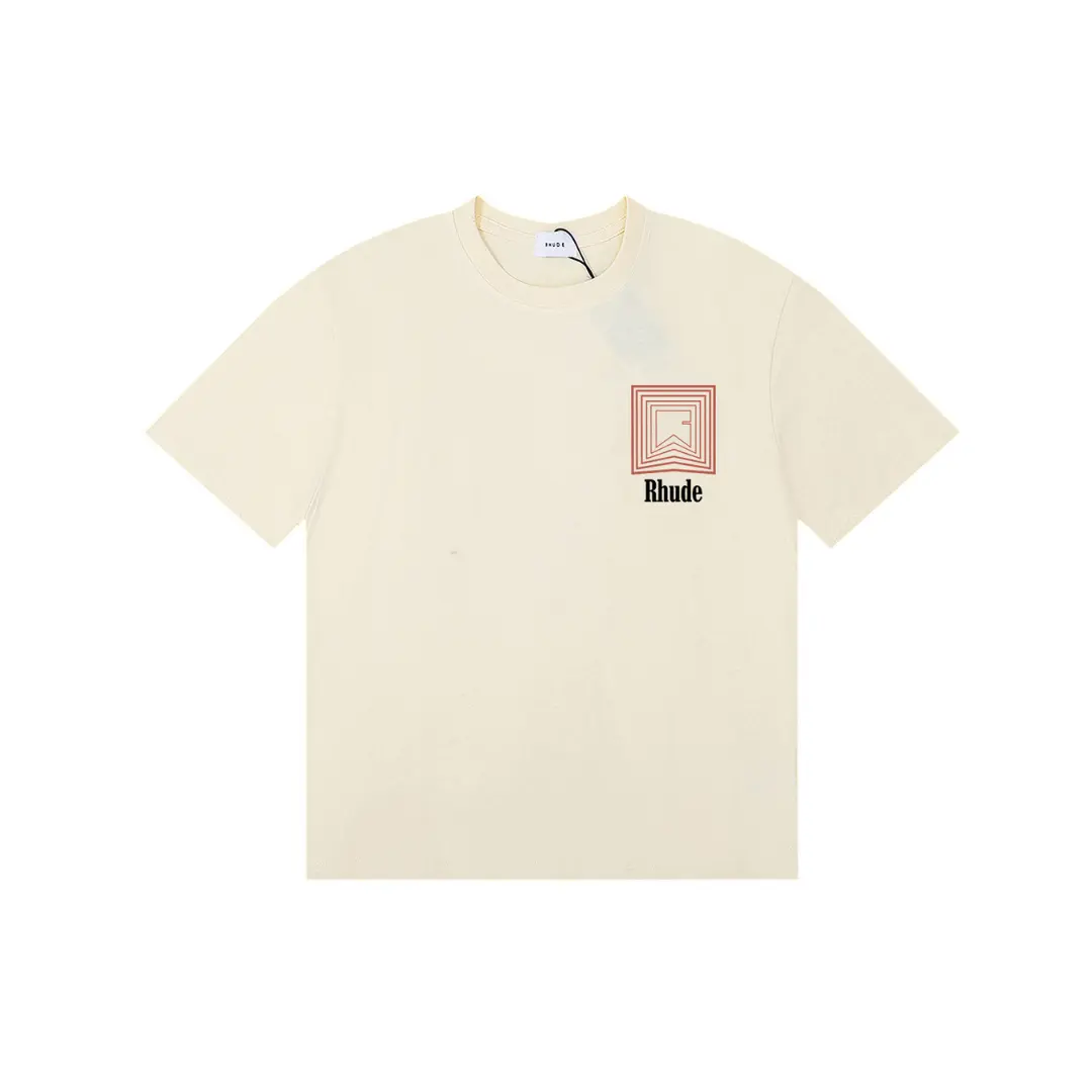 Deluxeside-2026-02-05T144325.328 Rhude Collegiate Monogram T Shirt Off White Cotton Jersey - Image 1