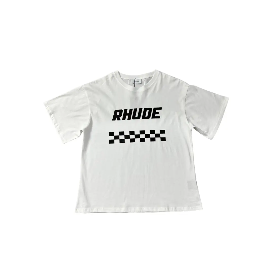 Deluxeside-2026-02-05T161726.844 Rhude T Shirt White With Design Cotton Jersey - Image 1