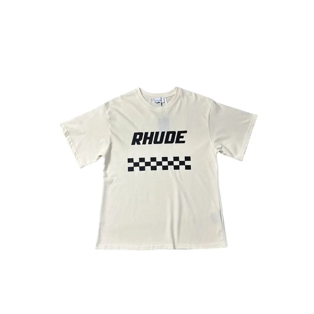 Deluxeside-2026-02-05T161804.627 Rhude T Shirt Off White With Design Cotton Jersey - Image 1