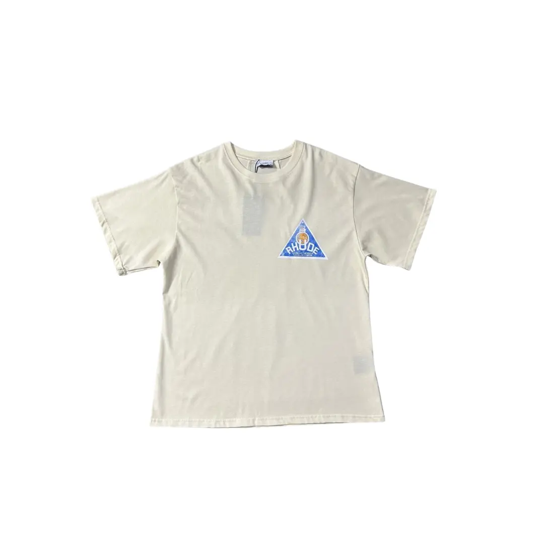 Deluxeside-2026-02-05T162031.995 Rhude T Shirt Off White With Triangle Logo Cotton Jersey - Image 1
