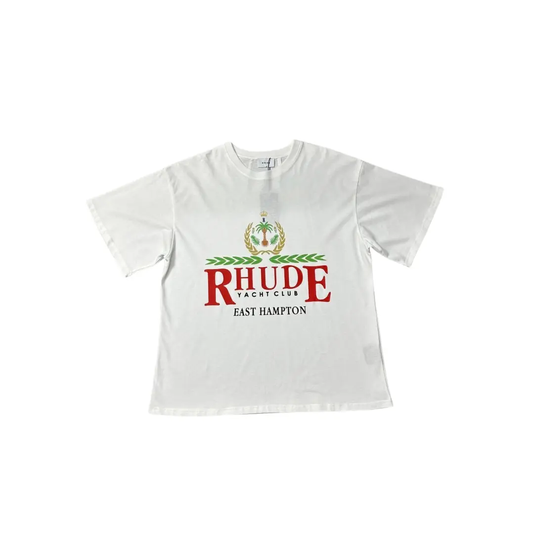 Deluxeside-2026-02-05T165209.848 Rhude T Shirt White Vintage Design Cotton Jersey - Image 1