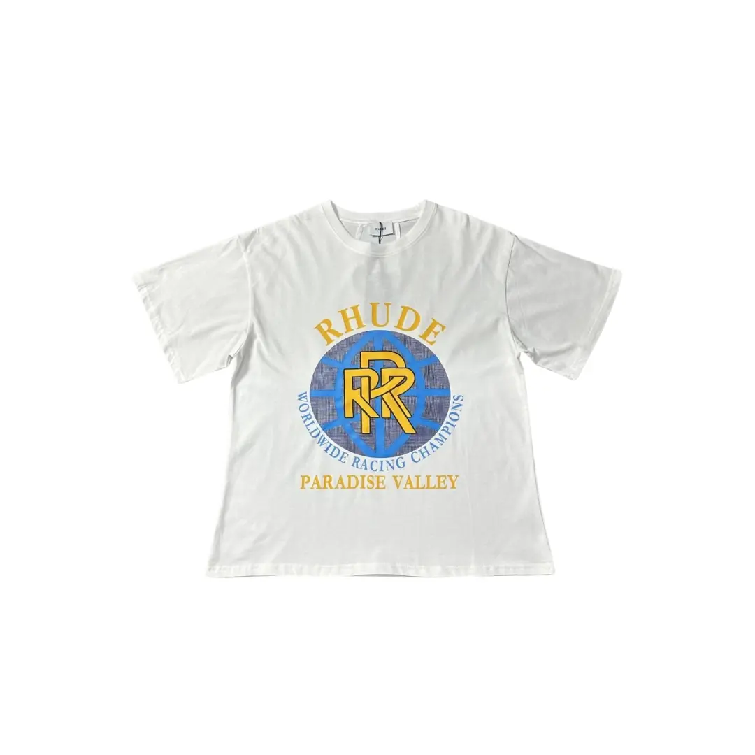 Deluxeside-2026-02-05T165541.189 Rhude T Shirt White Paradise Valley Cotton Jersey - Image 1