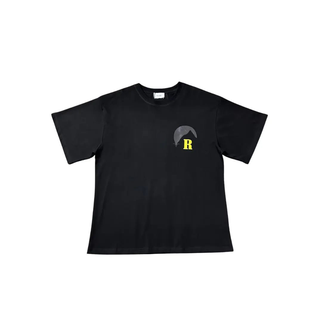 Deluxeside-2026-02-05T173157.054 Rhude T Shirt Black With R Logo Cotton Jersey - Image 1