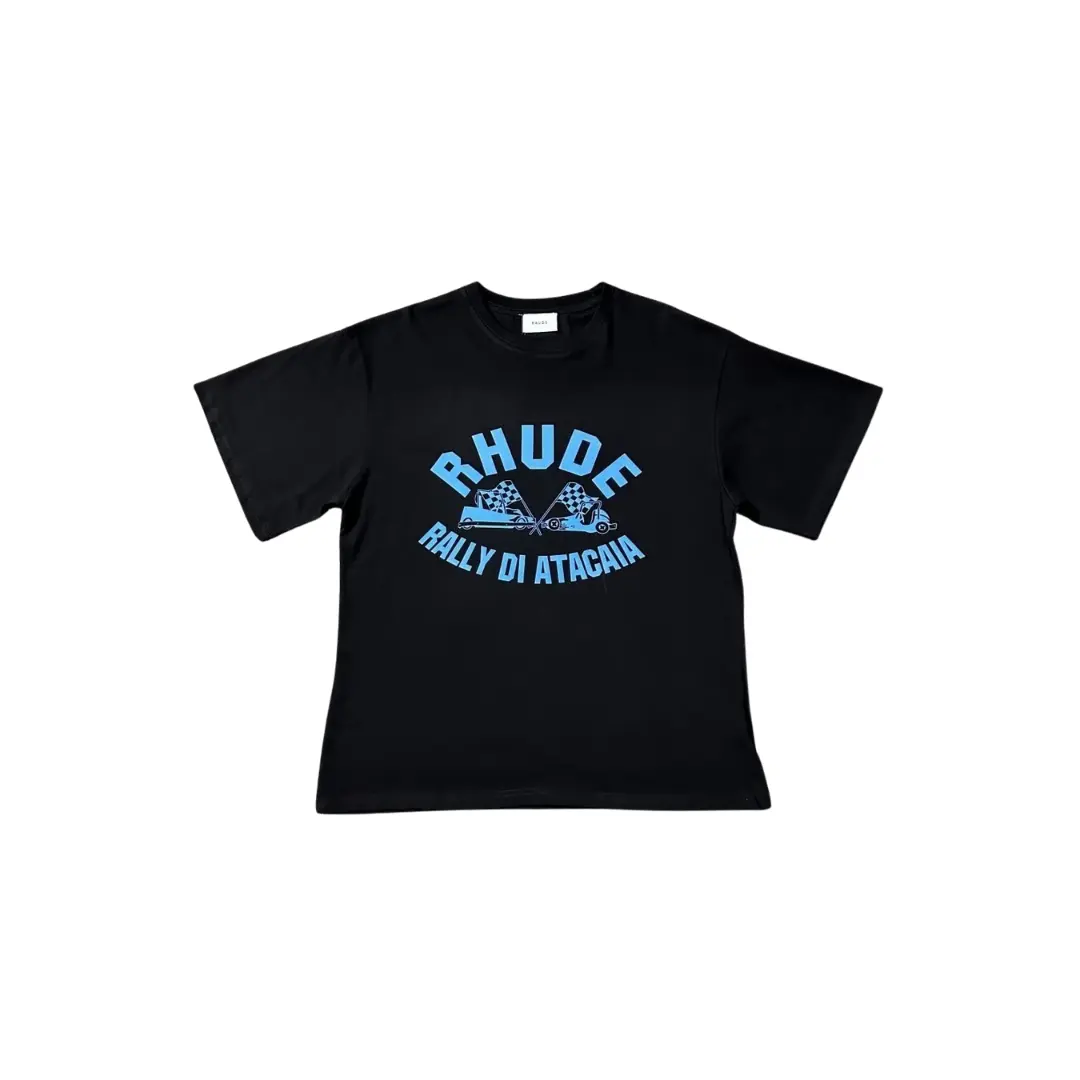 Deluxeside-2026-02-05T173215.403 Rhude T Shirt Black With Blue Design - Image 1