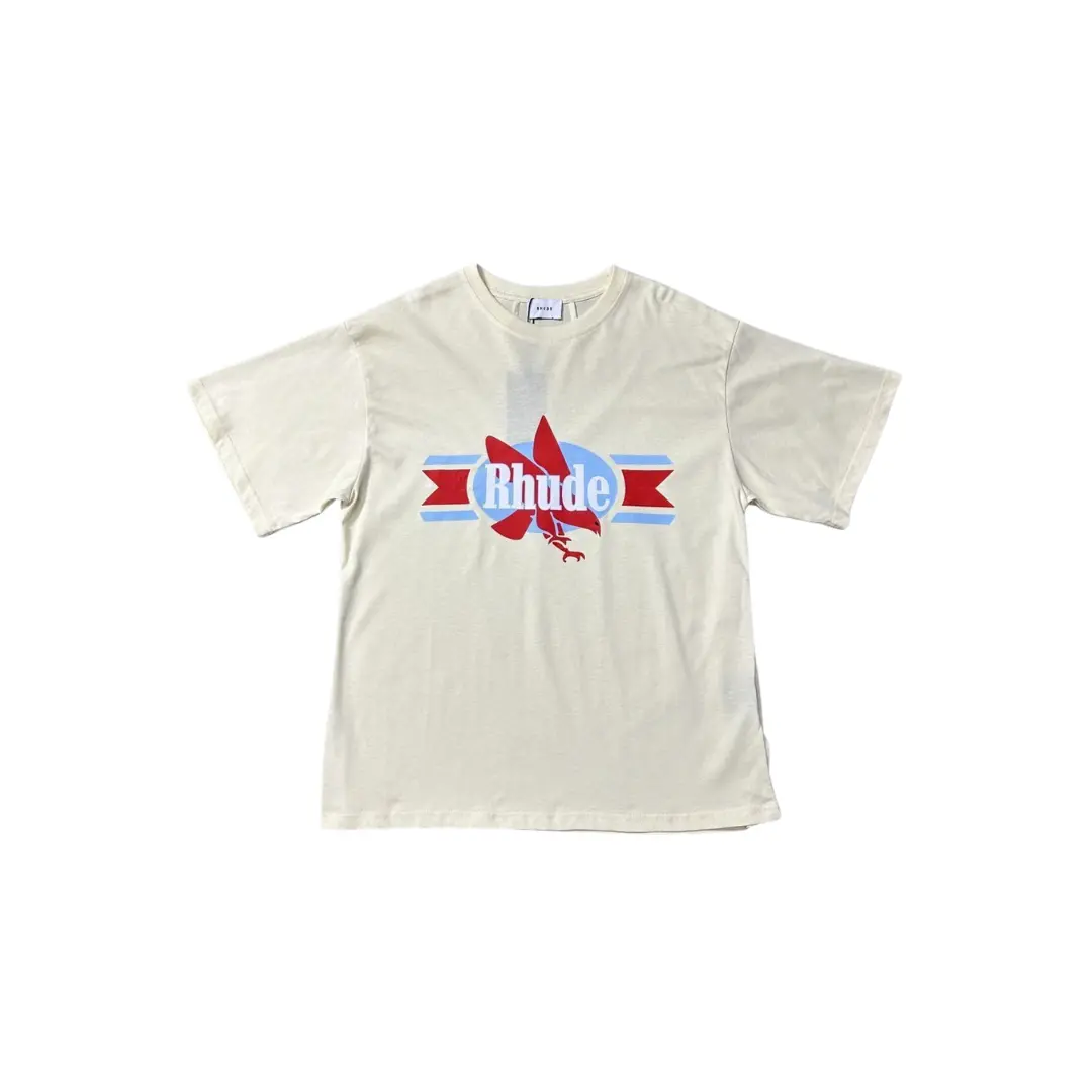Deluxeside-2026-02-05T174026.091 Rhude T Shirt Off White With Bird Logo Monogram Print - Image 1