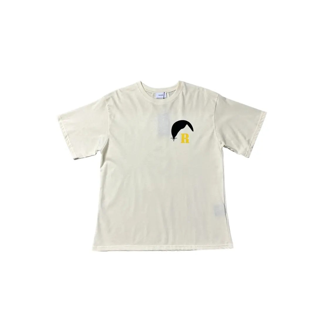 Deluxeside-2026-02-05T174703.597 Rhude T Shirt Off White With R Logo Cotton Jersey - Image 1