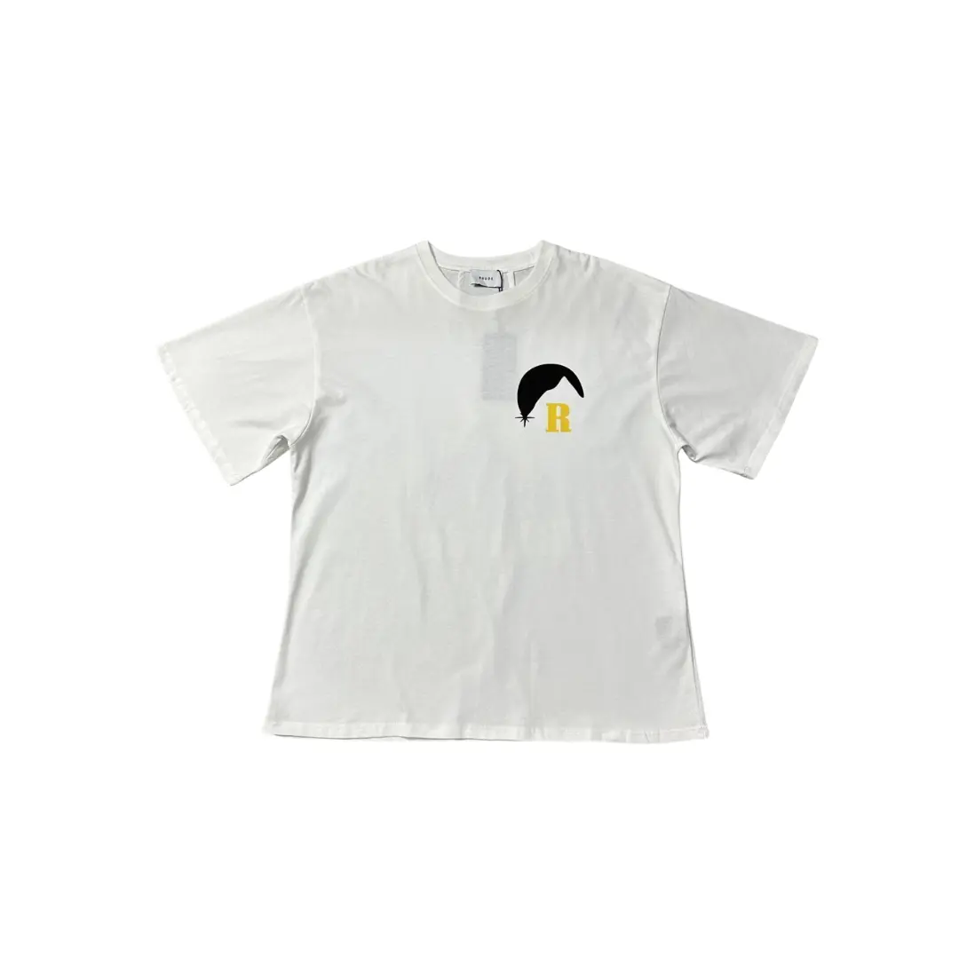 Deluxeside-2026-02-05T174726.926 Rhude T Shirt White With R Logo Cotton Jersey - Image 1