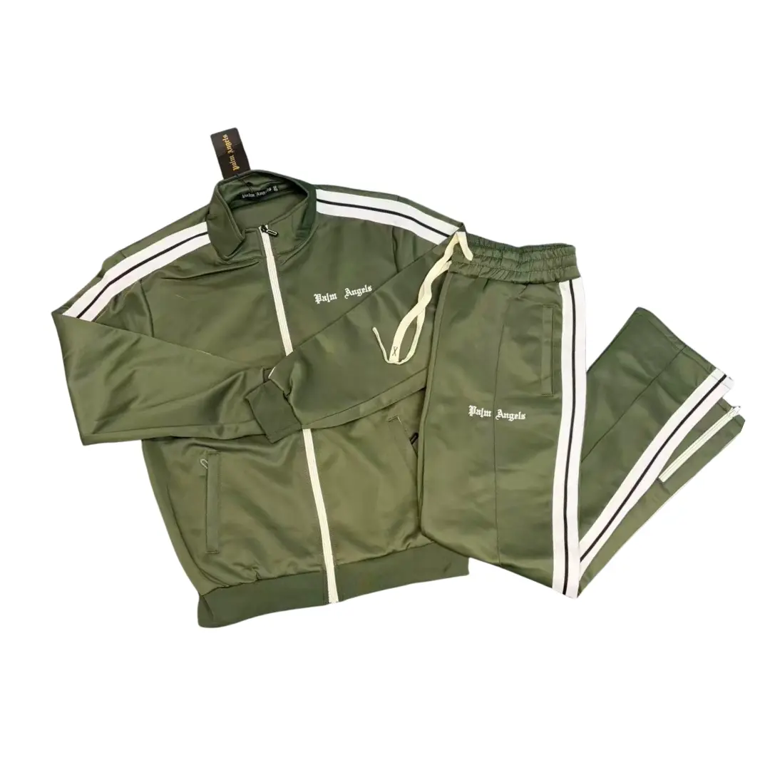 Deluxeside-2026-04-20T152717.437 Palm Angels Zipped Tracksuit Khaki - Image 1