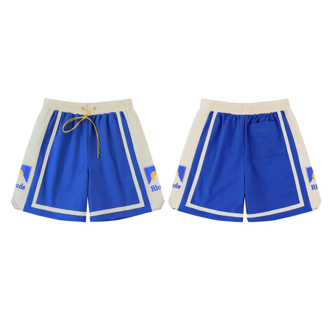 Deluxeside-31-1 RHUDE Cotton Track White And Blue - Image 1