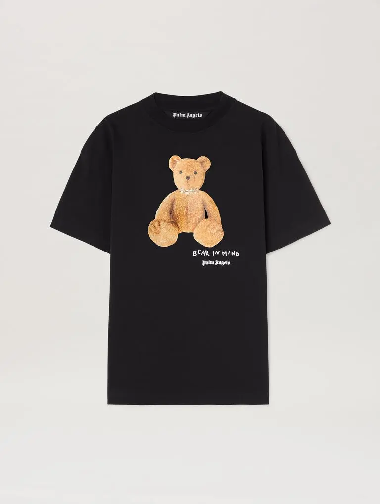 PMAA001S25JER005_1060_0 Palm Angels Bear In Mind T-Shirt Black - Image 1