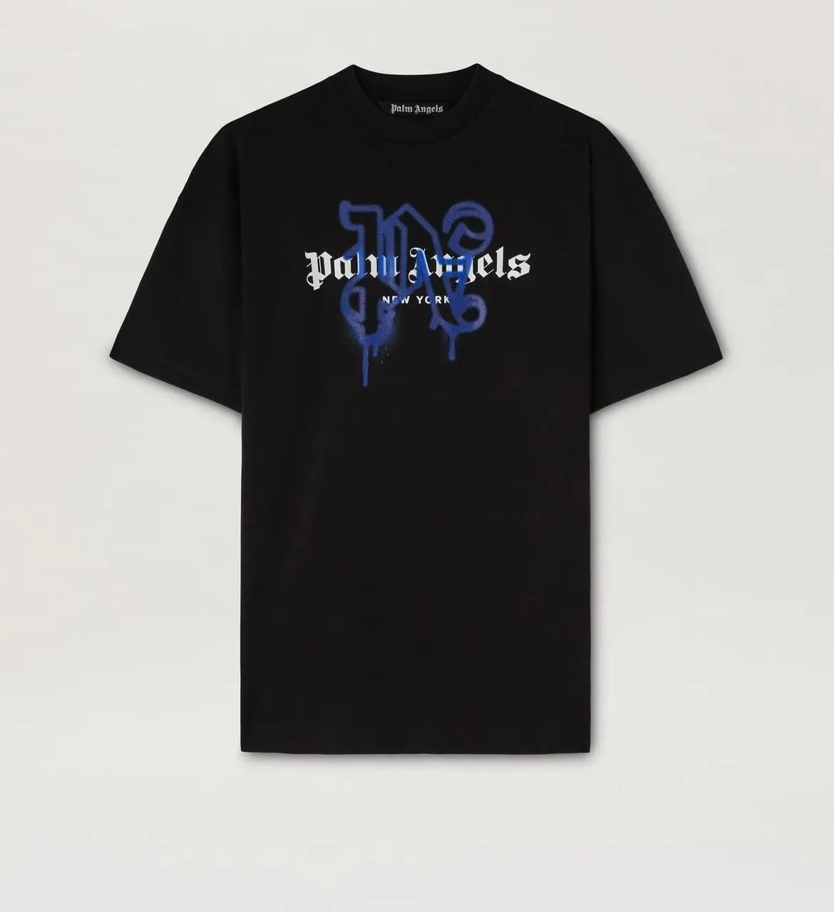 WhatsApp-Image-2024-04-05-at-1.53.49-PM-1 Palm Angels Monogram Spray City T-shirt New York - Image 1