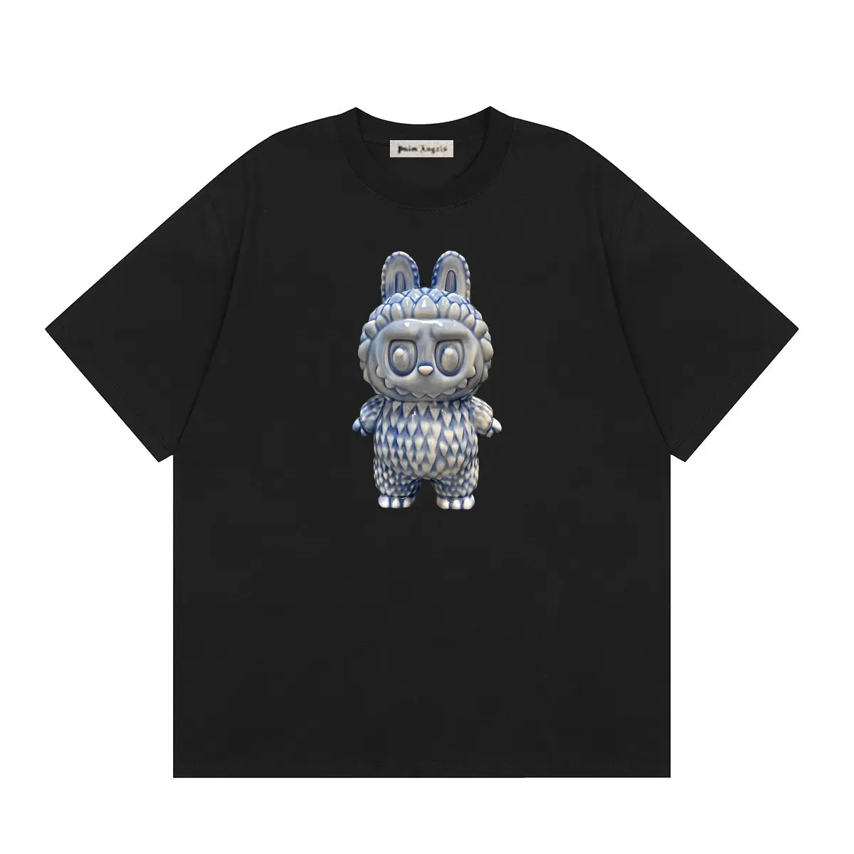 d1395b43 Palm Angels Crewneck T Shirt Black With Graphic Print - Image 1