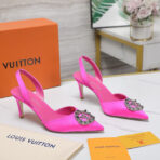 LV Met Slingback Pump Sandel Pink