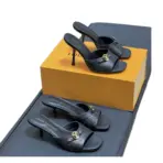 LV Frame Mules Black
