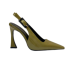 YSL Dune Slingback Pumps Olive